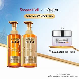 Bộ Gội Xả L'Oreal Dưỡng Tóc Suôn Mượt Tóc Cao Cấp 440mlx2
Extraordinary Oil Sleek Silicone-free Shampoo & Conditioner